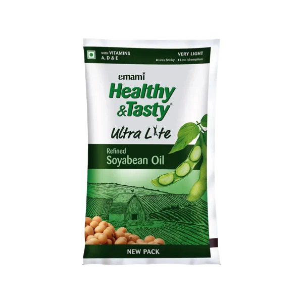 Emami Healthy & Tasty Refined Soyabean Oil – 825g (Pouch)