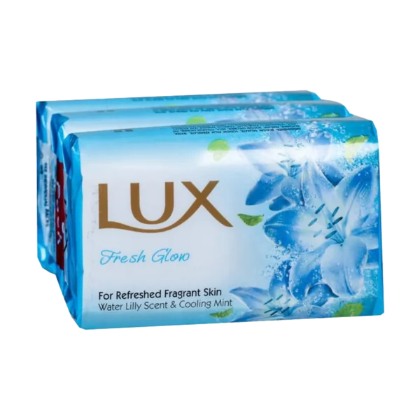 Lux Fresh Glow Bathing Soap – Pack of 3 (150g × 3)