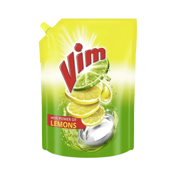 Vim Dishwash Gel Lemon (Pouch) – 2 L